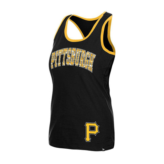 Pittsburgh Pirates Women's Sequin Black Tank