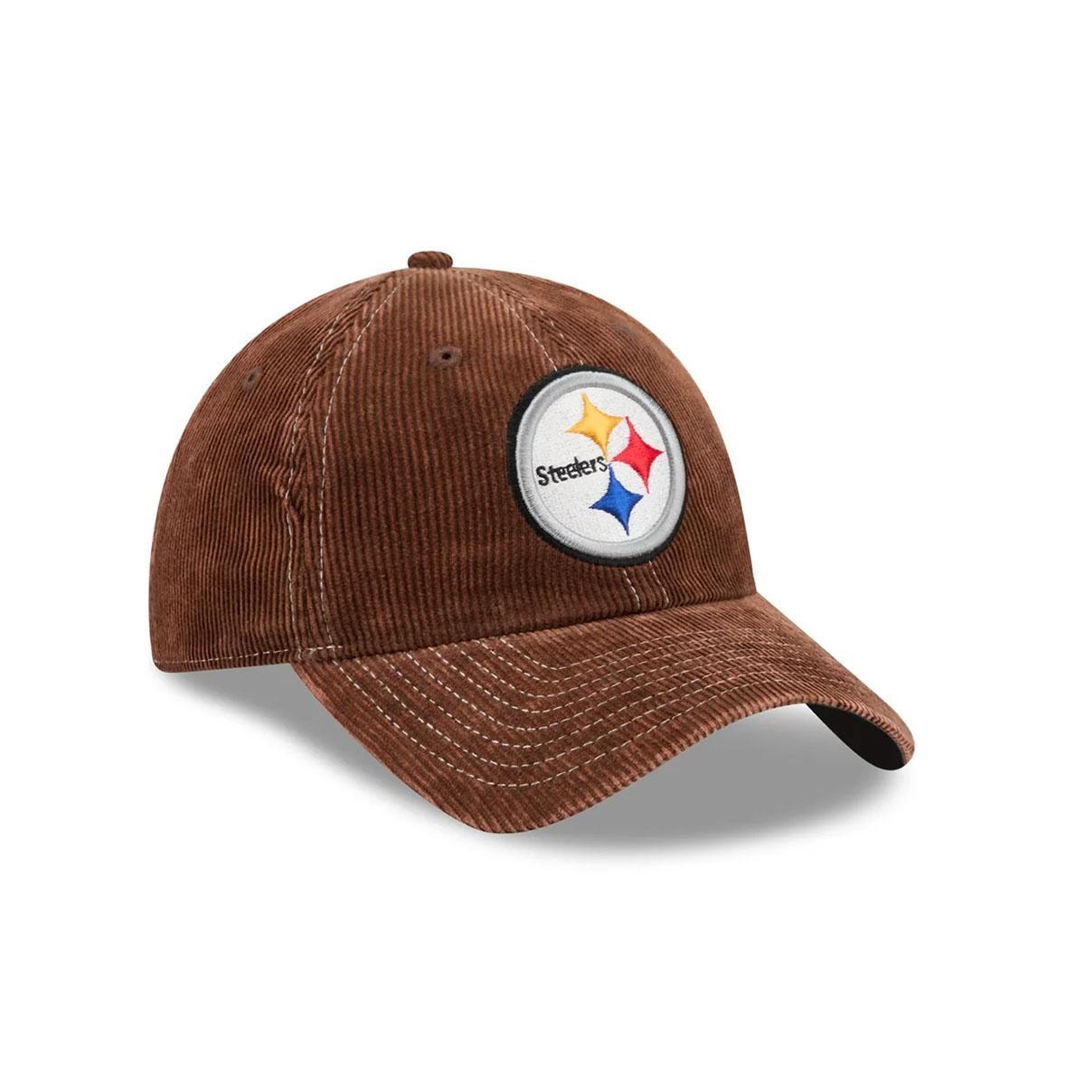 Pittsburgh Steelers Washed Brown Corduroy Casual Classic Adjustable Cap
