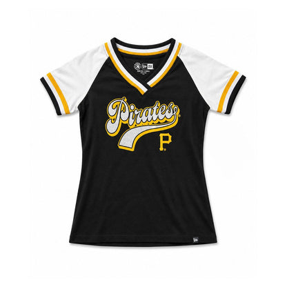 New Era Pittsburgh Pirates Girls Glitter Script Top