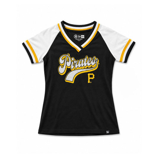 New Era Pittsburgh Pirates Girls Glitter Script Top