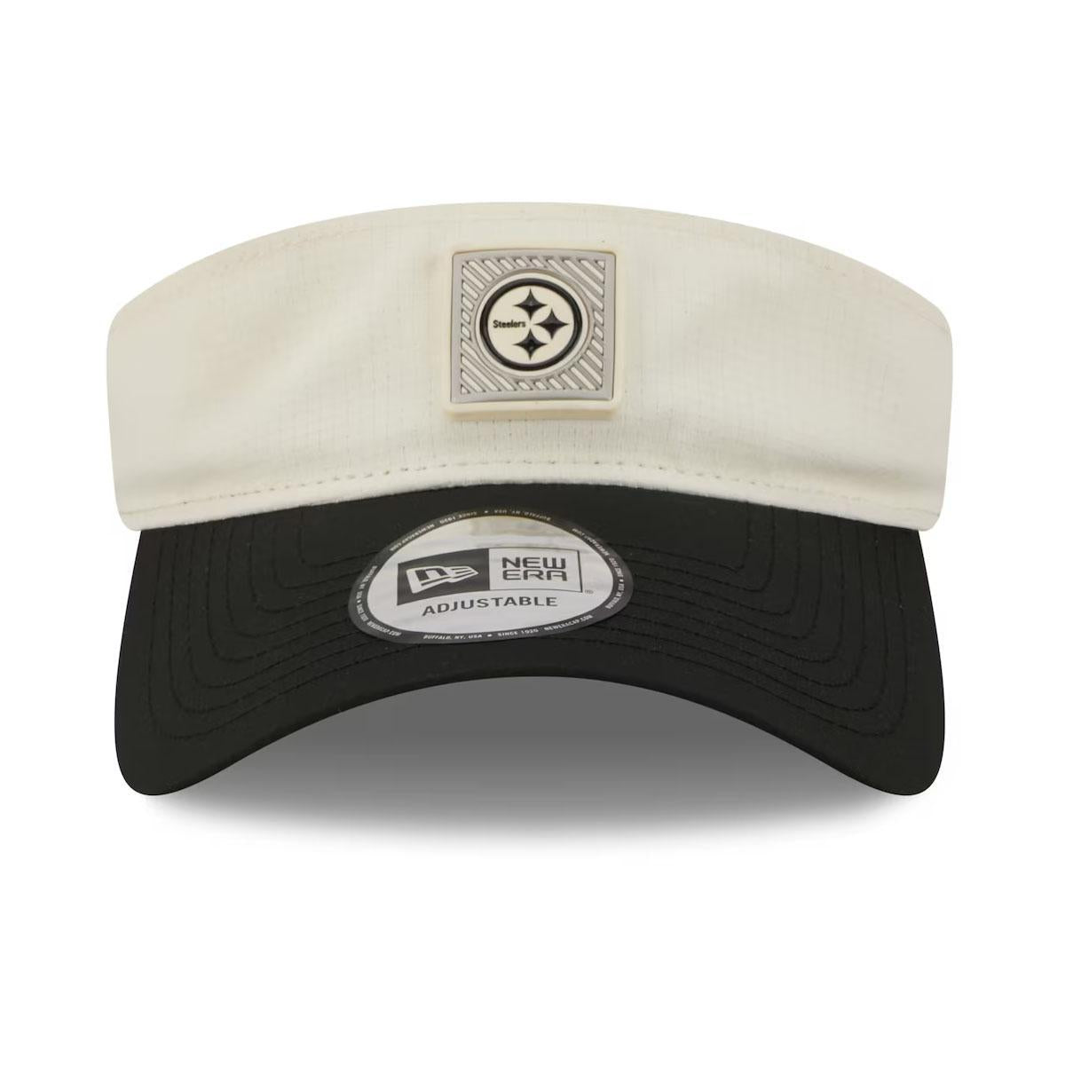 Pittsburgh Steelers 2026 NFL Training Camp Black/Cream Adjustable Visor