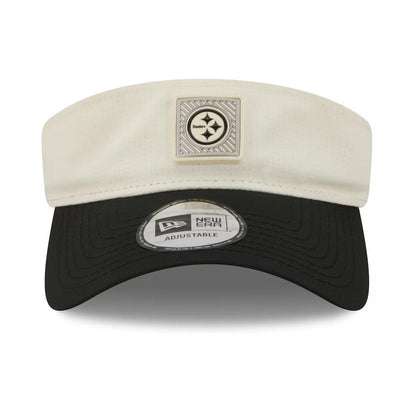 Pittsburgh Steelers 2026 NFL Training Camp Black/Cream Adjustable Visor