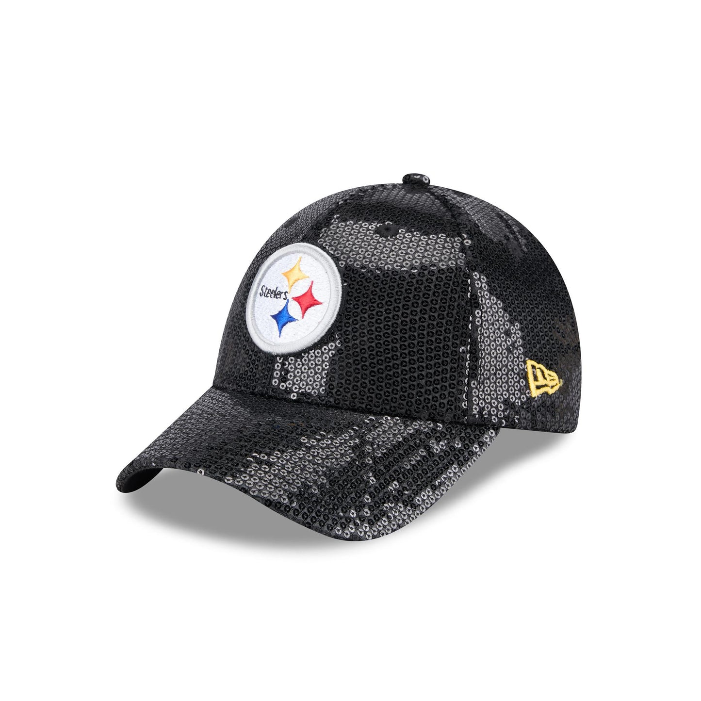 Pittsburgh Steelers Women's 9FORTY Black Sequin Adjustable Hat