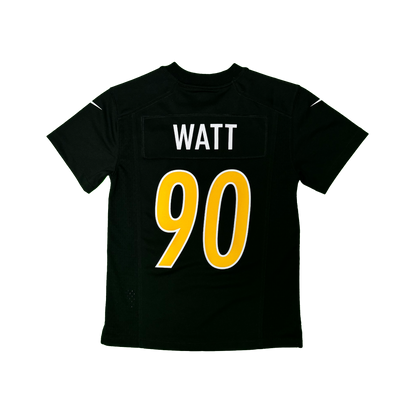 Youth Pittsburgh Steelers T.J. Watt Nike Black Carbon Jersey