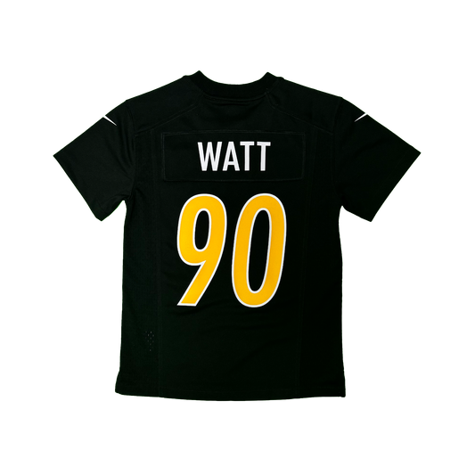 Youth Pittsburgh Steelers T.J. Watt Nike Black Carbon Jersey