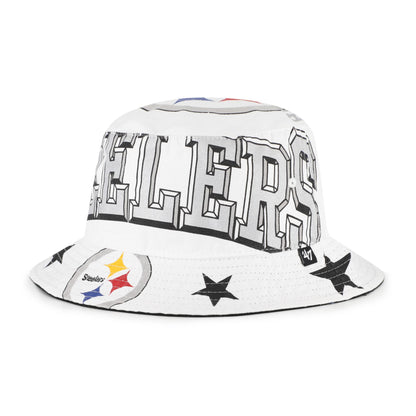 Pittsburgh Steelers '47 White Bucket Hat