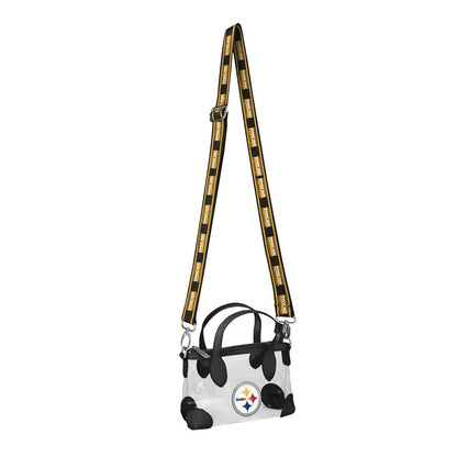 Pittsburgh Steelers Big Logo Clear Crossbody Mini Purse