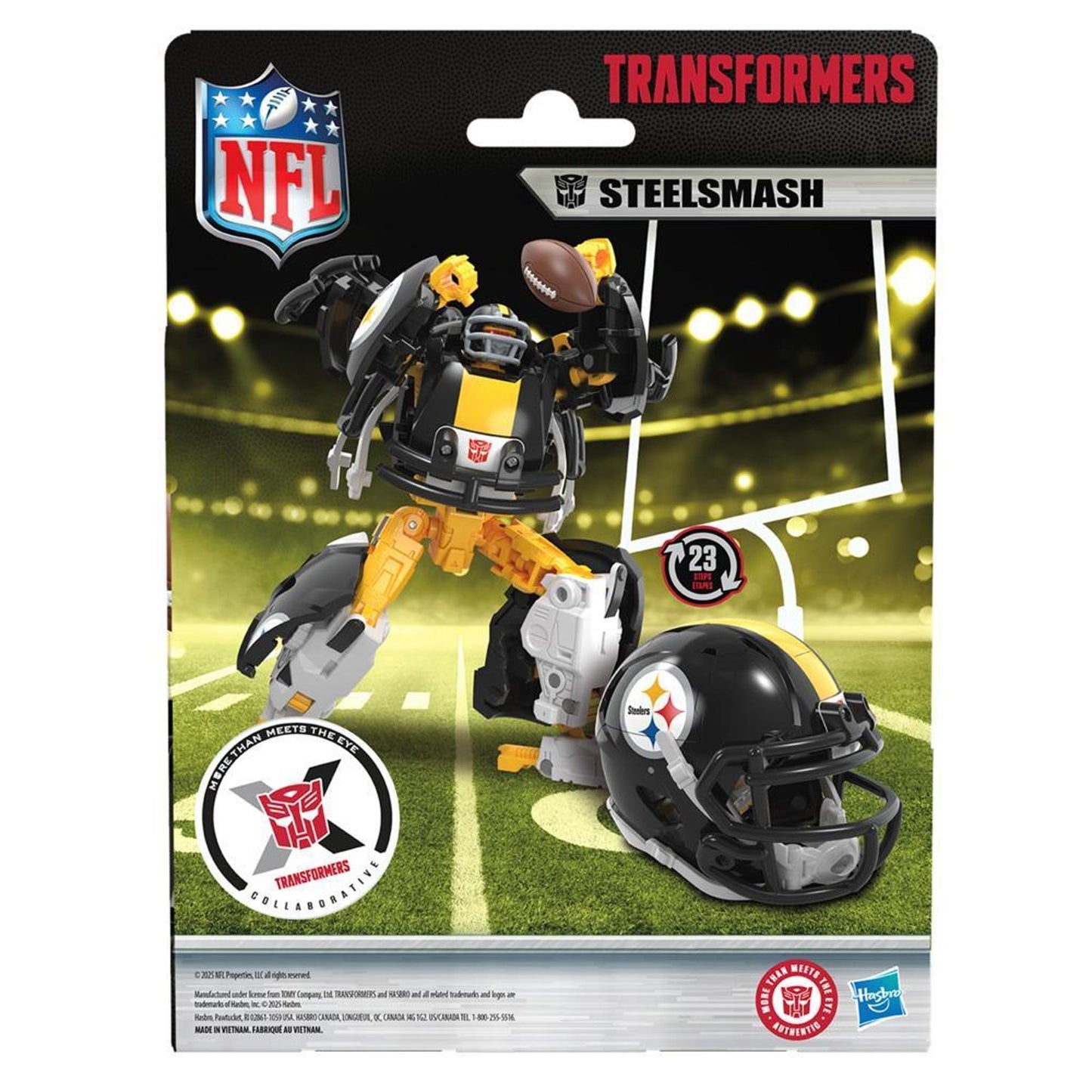 Transformers NFL Pittsburgh Steelers Steelsmash 5.5-Inch Action Figure