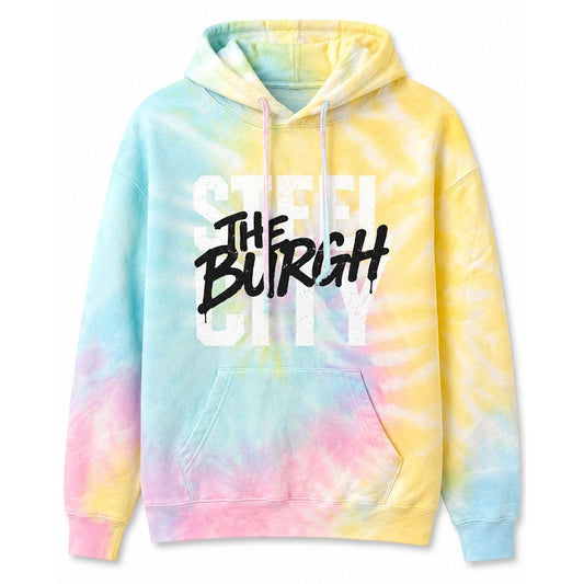 STEEL CITY The Burgh Hoodie x Cotton Candy Tie Dye