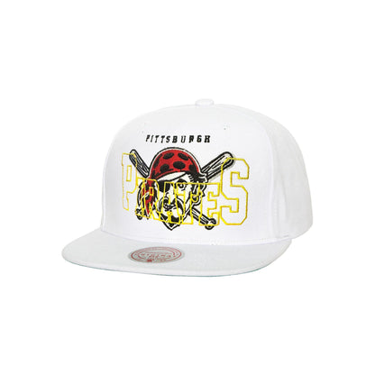 Mitchell & Ness Adult Pittsburgh Pirates White Snapback Hat