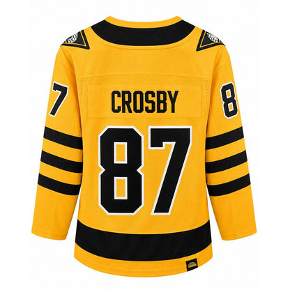 Sidney Crosby #87 Pittsburgh Penguins Outerstuff Youth Gold Alternate Captain's Patch Jersey