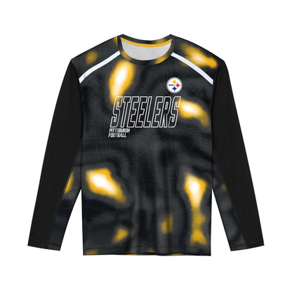 Pittsburgh Steelers Boys Black In The Zone Long Sleeve Tee