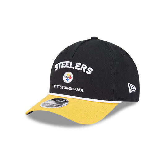 Pittsburgh Steelers 2-Tone Rope 9FORTY M-Crown A-Frame Adjustable Hat