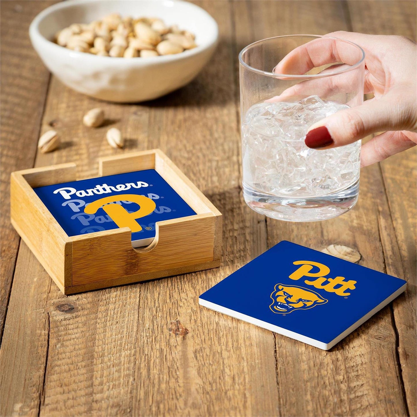 University of Pittsburgh Ceramic Coasters Set