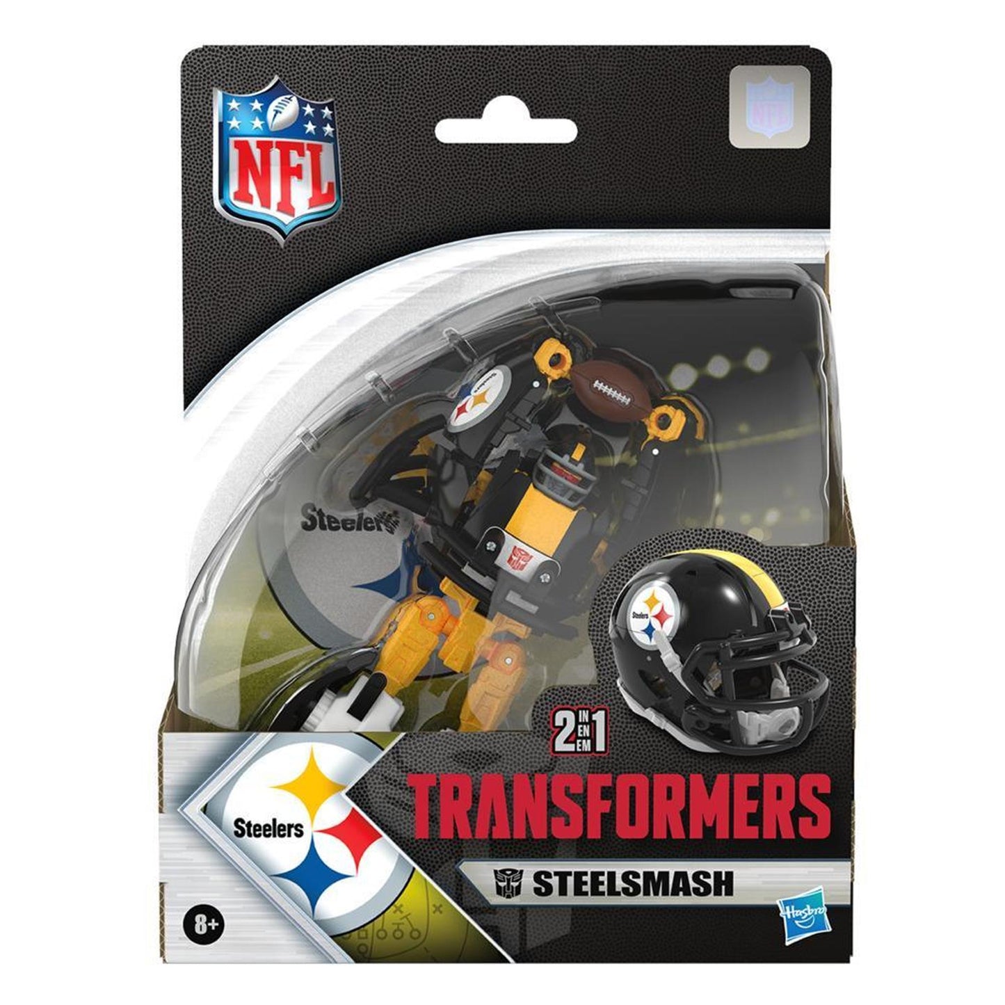 Transformers NFL Pittsburgh Steelers Steelsmash 5.5-Inch Action Figure