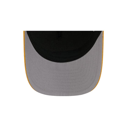 Pittsburgh Penguins New Era Gold/Black Hockey Sock 9FORTY A-Frame M-Crown Adjustable Trucker Hat