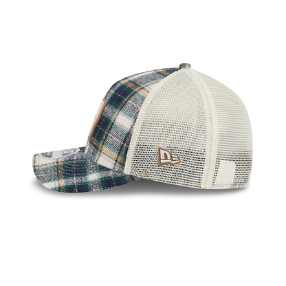 Pittsburgh Penguins Plaid M-Crown A-Frame 9FORTY Adjustable Hat