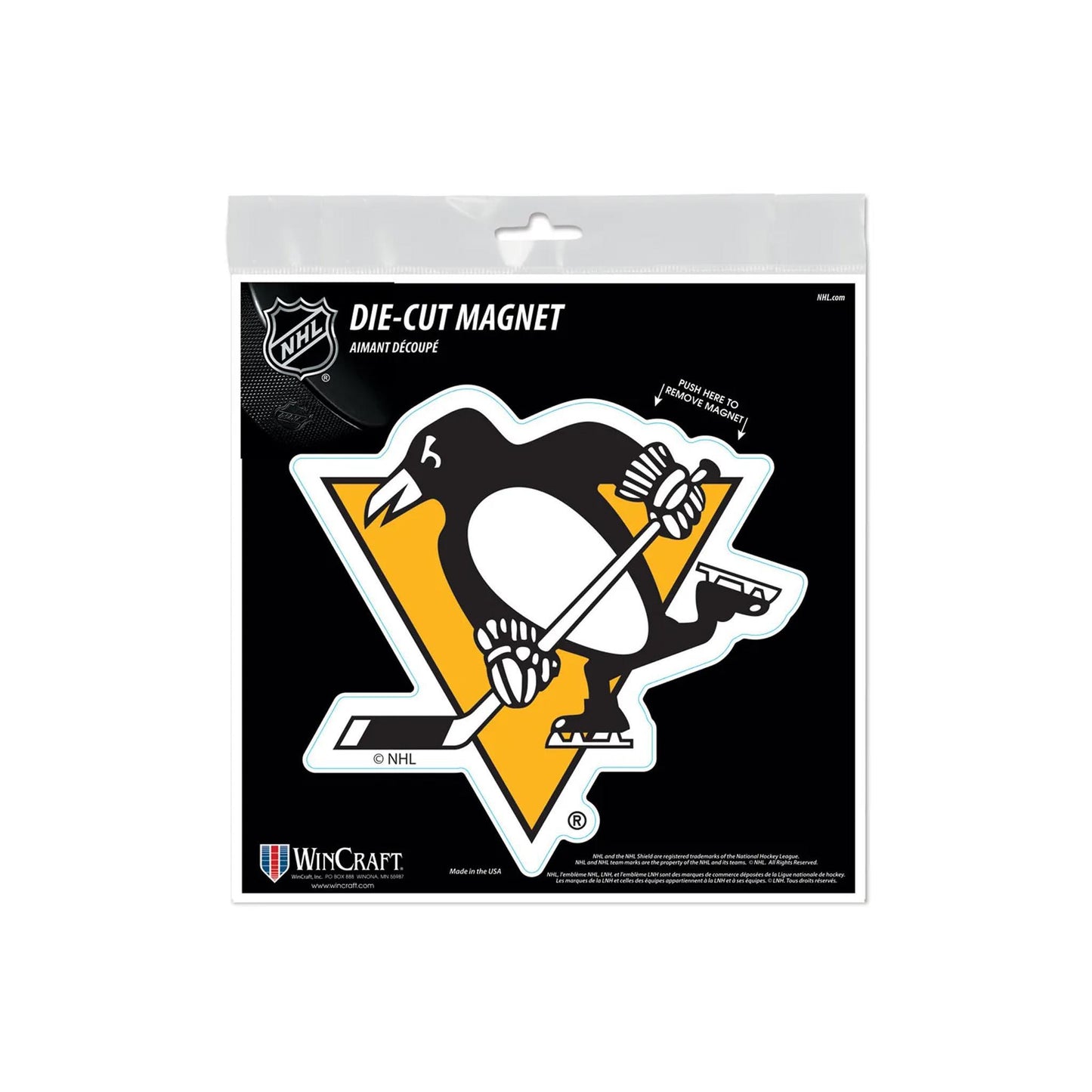 Pittsburgh Penguins Outdoor Magnets 6" x 6"