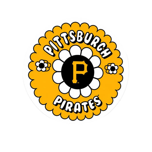 Pittsburgh Pirates Flower Power 3" Sticker