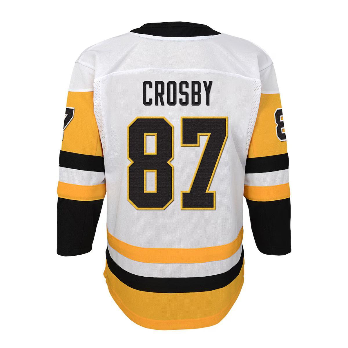 Sidney Crosby #87 Pittsburgh Penguins Outerstuff Youth Away Captain's Patch Jersey