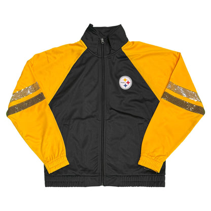Pittsburgh Steelers Women's Zip-Up Sequin Jacket
