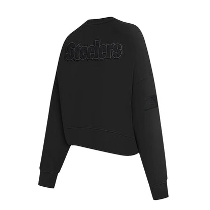 Pittsburgh Steelers Women's Blackout Crewneck