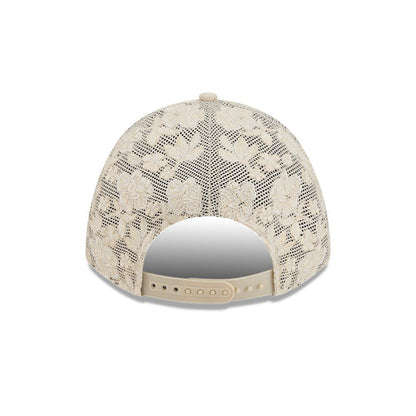 Pittsburgh Pirates Cream Tonal Floral Mesh Women's 9FORTY Snapback