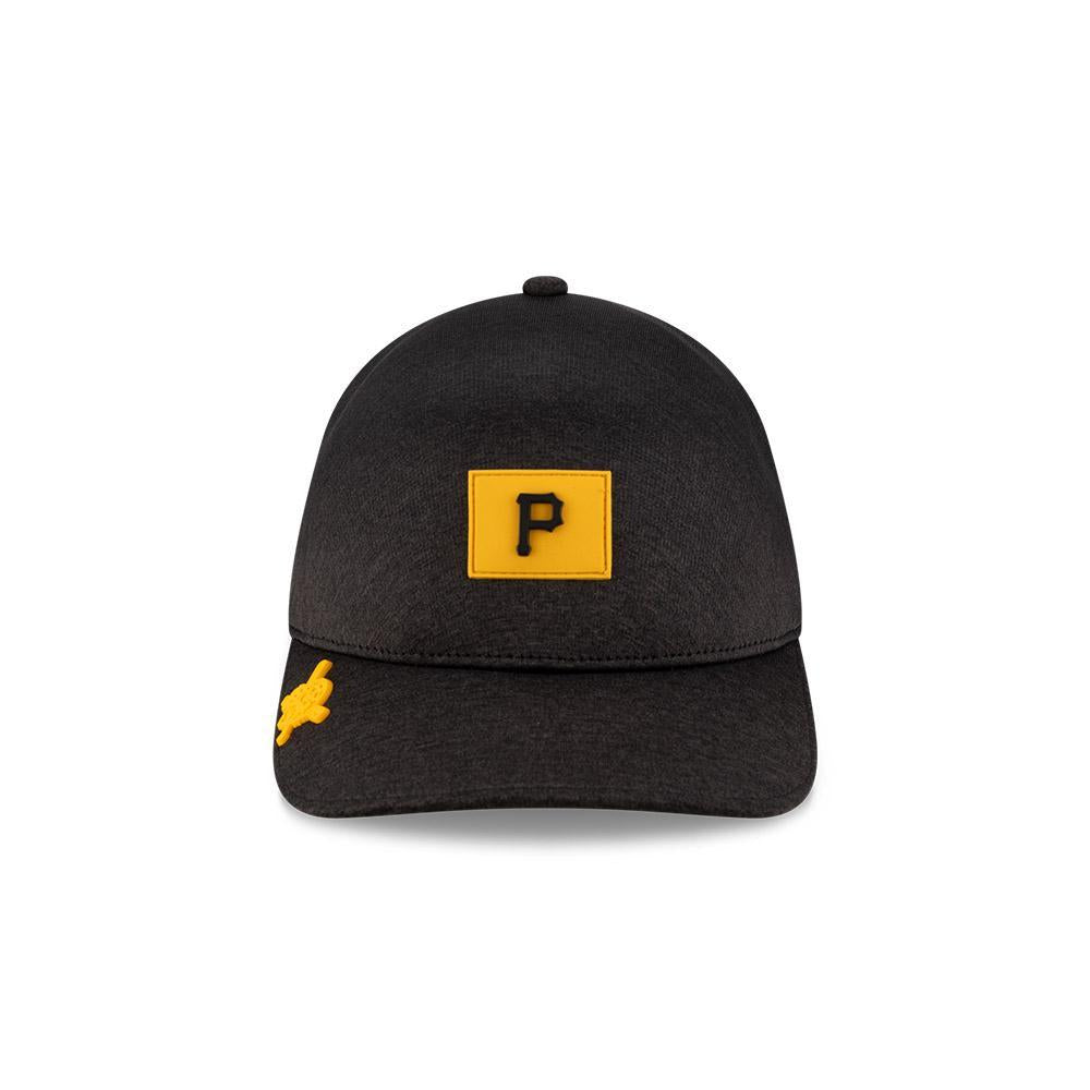 Pittsburgh Pirates MLB Clubhouse Black 39THIRTY Infinity Stretch Fit Cap