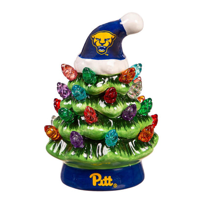 Pittsburgh Panthers 4" Ceramic LED Christmas Tree