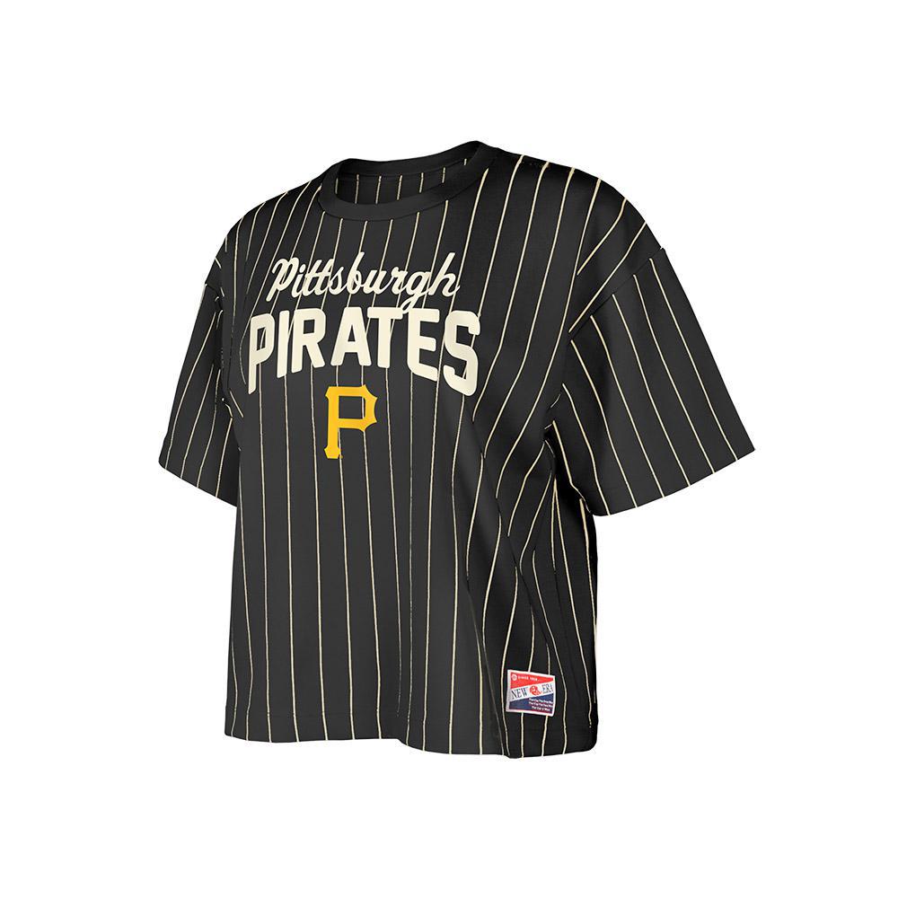 New Era Women's Pittsburgh Pirates Pinstripe Cropped Tee