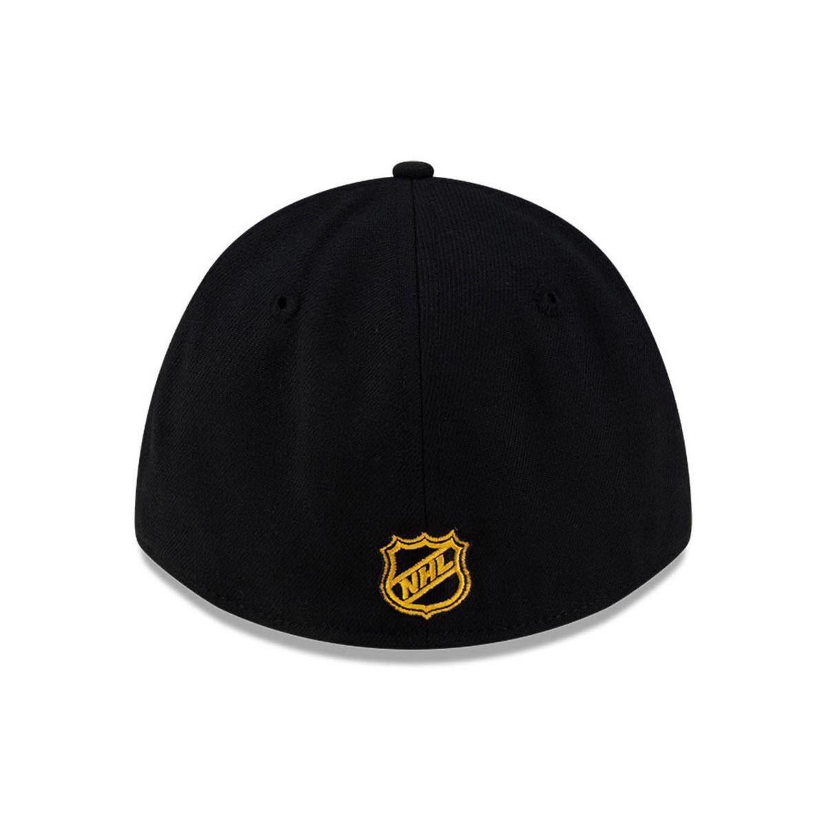 Pittsburgh Penguins New Era Mens Black 39THIRTY Modern Crown Flex Hat
