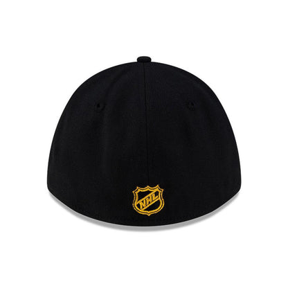 Pittsburgh Penguins New Era Mens Black 39THIRTY Modern Crown Flex Hat