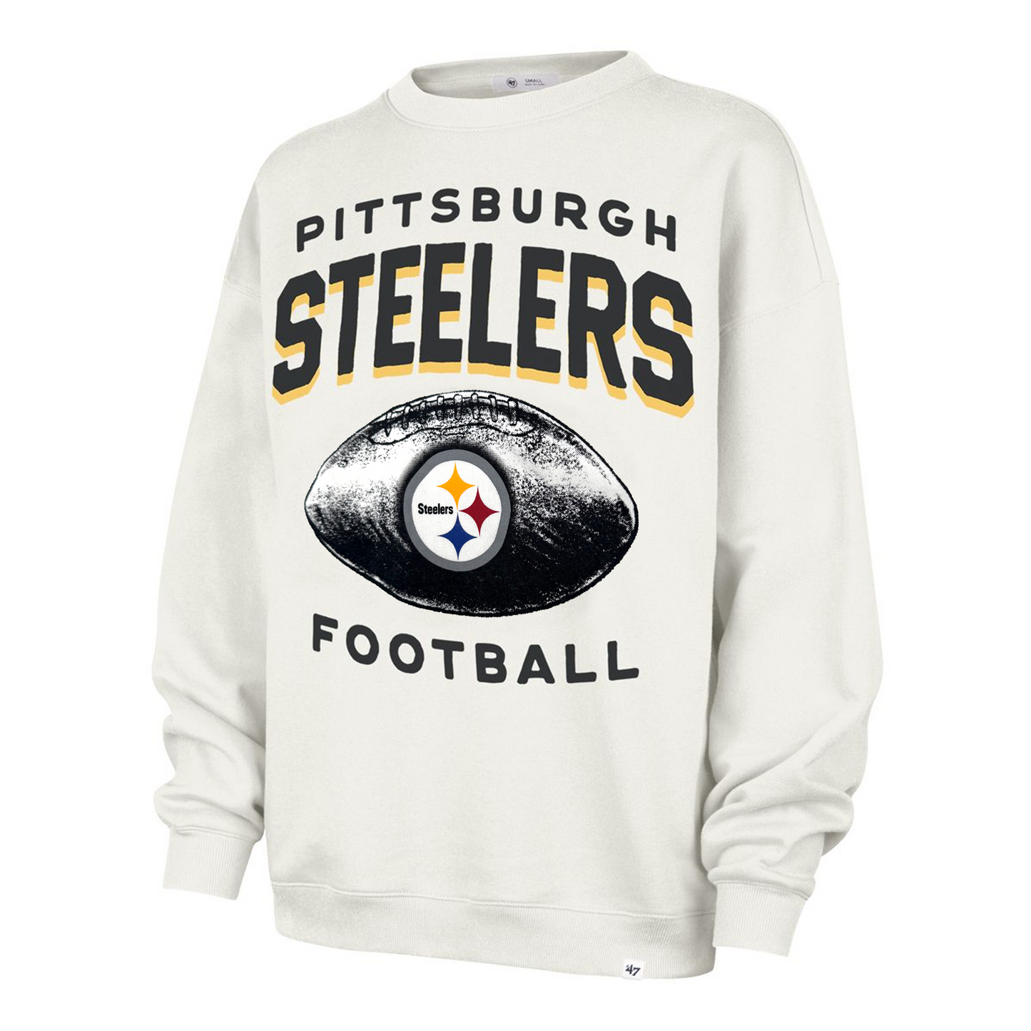 Pittsburgh Steelers Women's '47 Historic Arch Cloud Oversized Crew