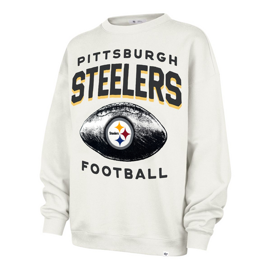 Pittsburgh Steelers Women's '47 Historic Arch Cloud Oversized Crew