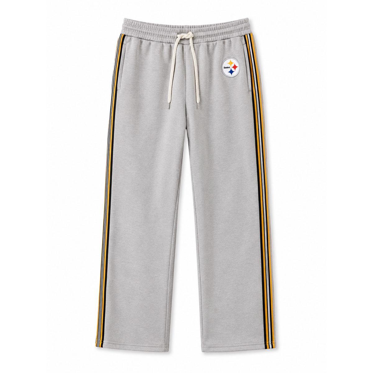 Pittsburgh Steelers Wide Leg Grey Lounge Pants