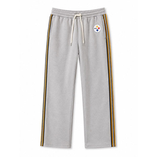 Pittsburgh Steelers Wide Leg Grey Lounge Pants