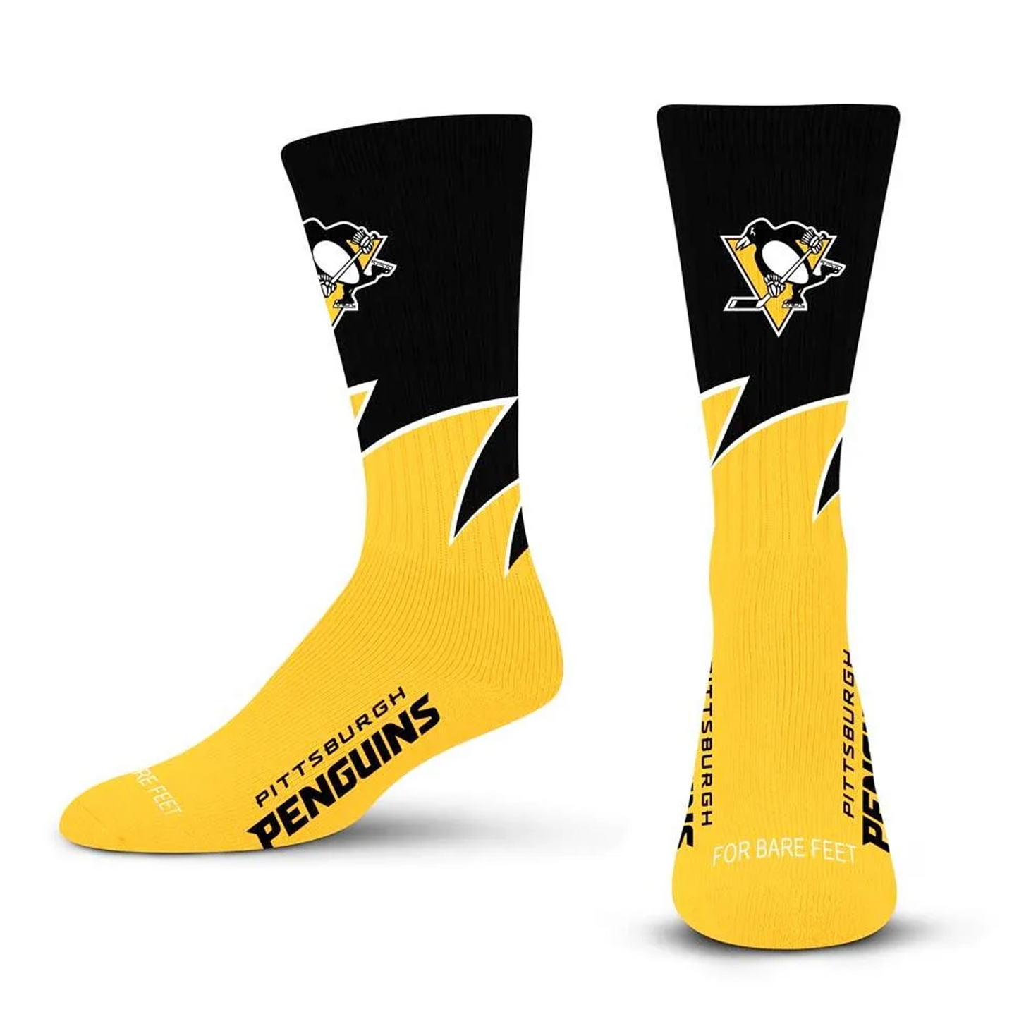 Pittsburgh Penguins Black Wave Crew Socks