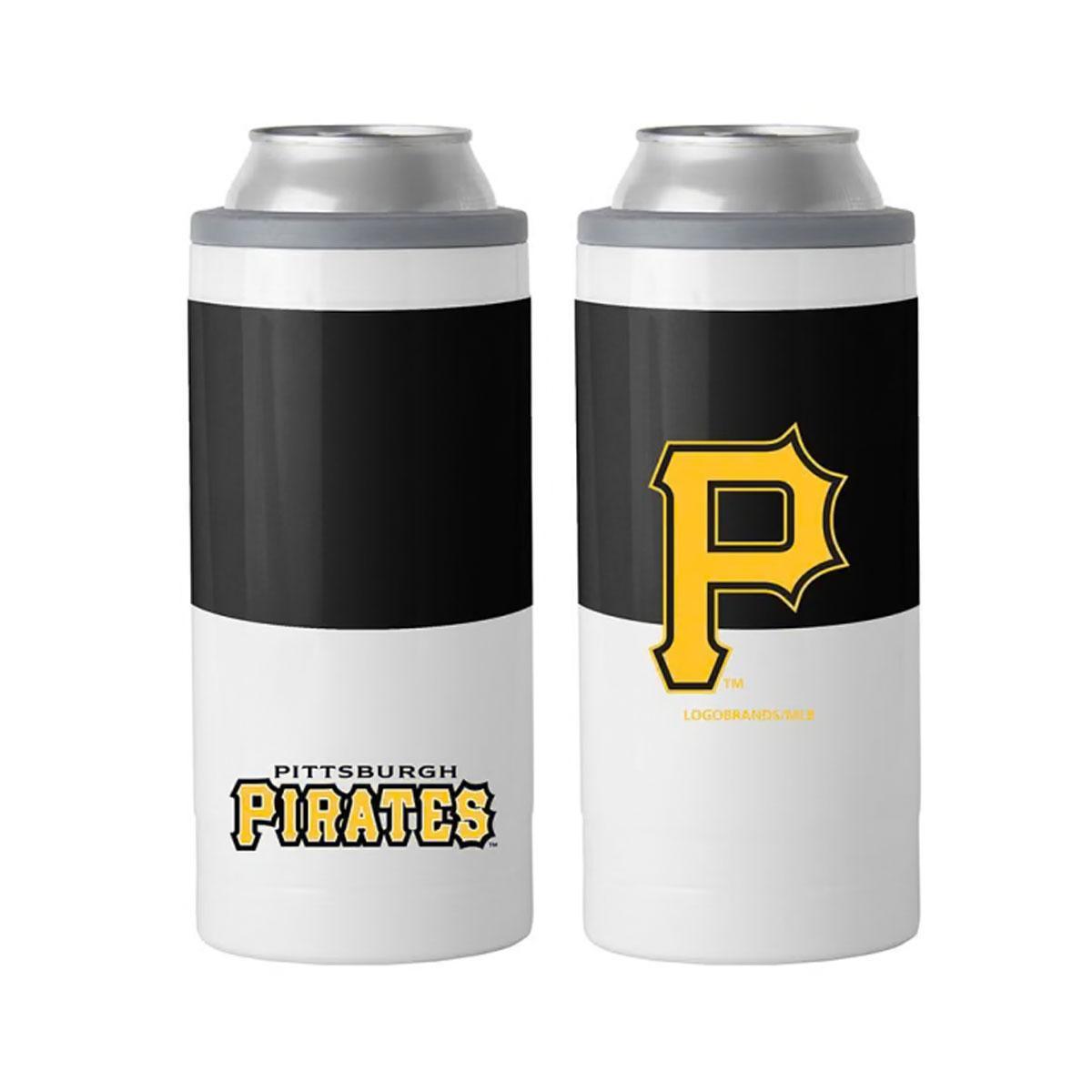 Pittsburgh Pirates 12 oz Colorblock Slim Stainless Steel Coolie
