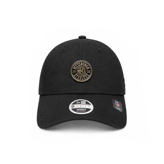 Pittsburgh Steelers New Era Women's 9FORTY Gold Badge Adjustable Hat