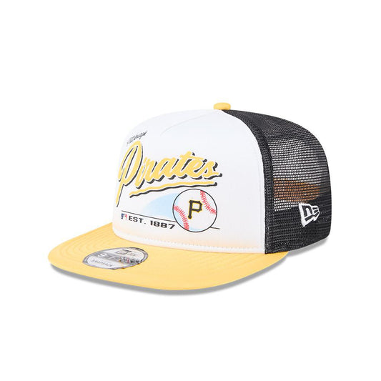 Pittsburgh Pirates Retro Script A-Frame Snapback Hat