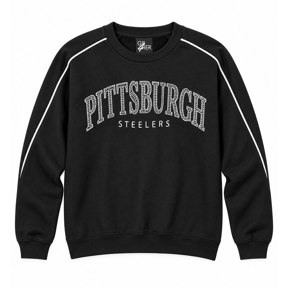 Pittsburgh Steelers Women's Bedazzled Sweatshirt