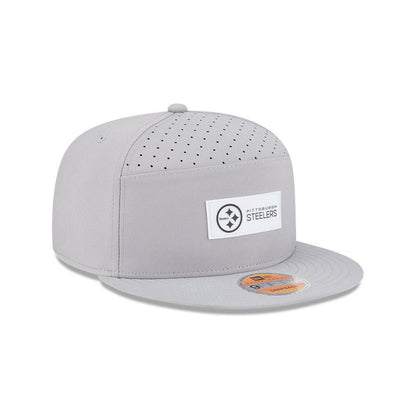 Pittsburgh Steelers New Era 9FIFTY Grey Split Panel Sideline Hat