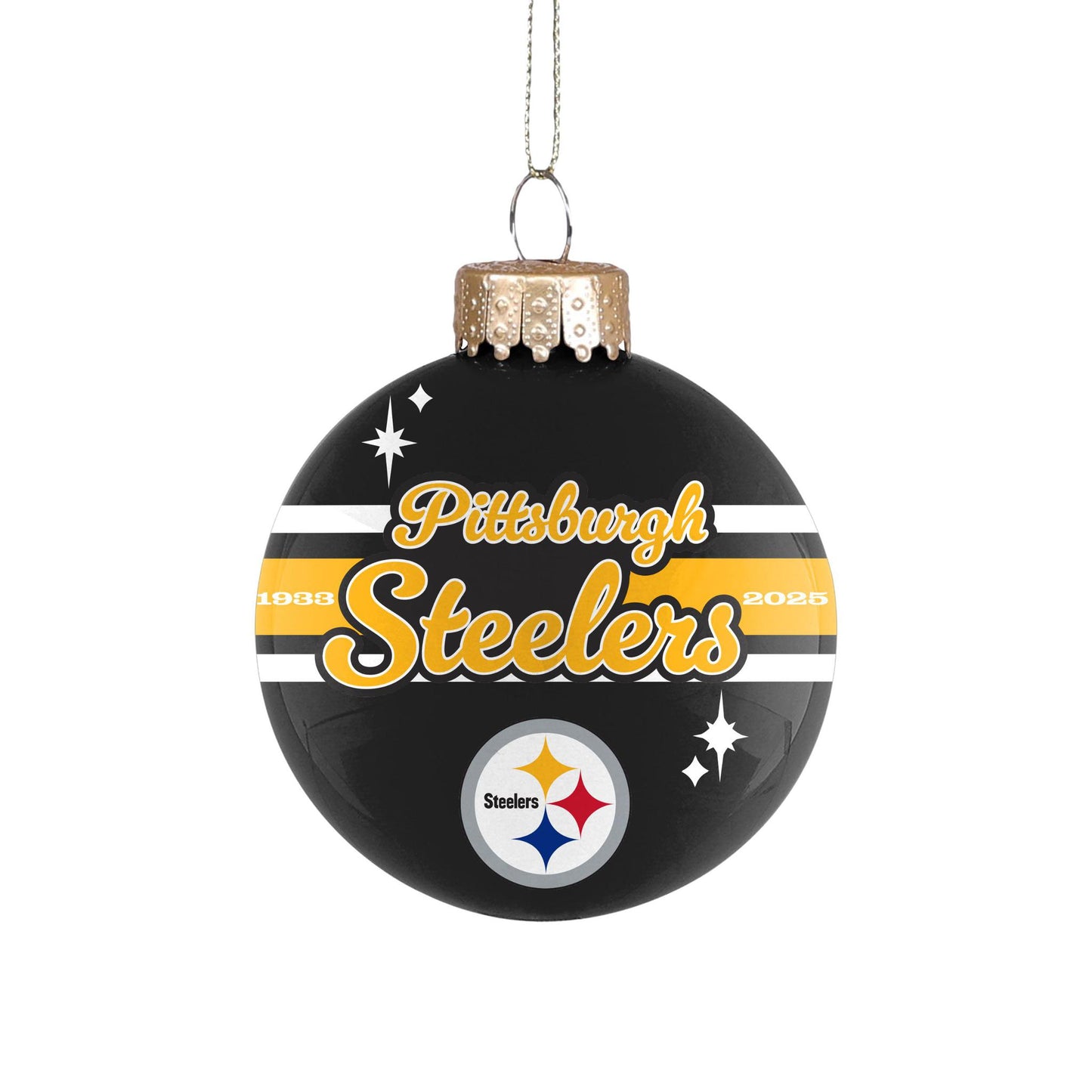 Pittsburgh Steelers 2025 Glass Ball Ornament