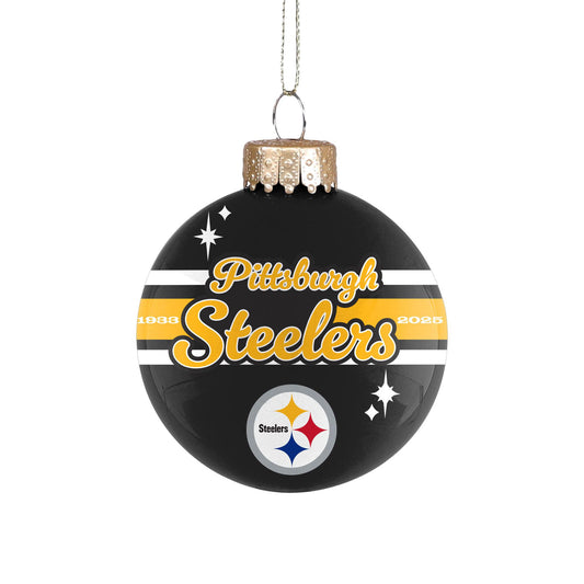 Pittsburgh Steelers 2025 Glass Ball Ornament