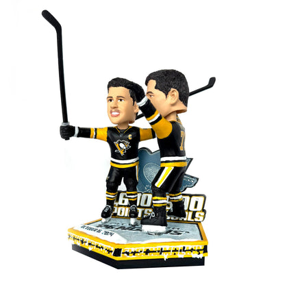 Sidney Crosby & Evgeni Malkin Pittsburgh Penguins 1,600 Points & 500 Goals Dual Bobblehead