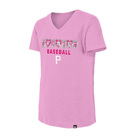 Pittsburgh Pirates Flip Sequin Baseball Youth Girls Top