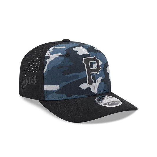 Pittsburgh Pirates New Era Black Tonal Camo 9SEVENTY Stretch-Snap Hat