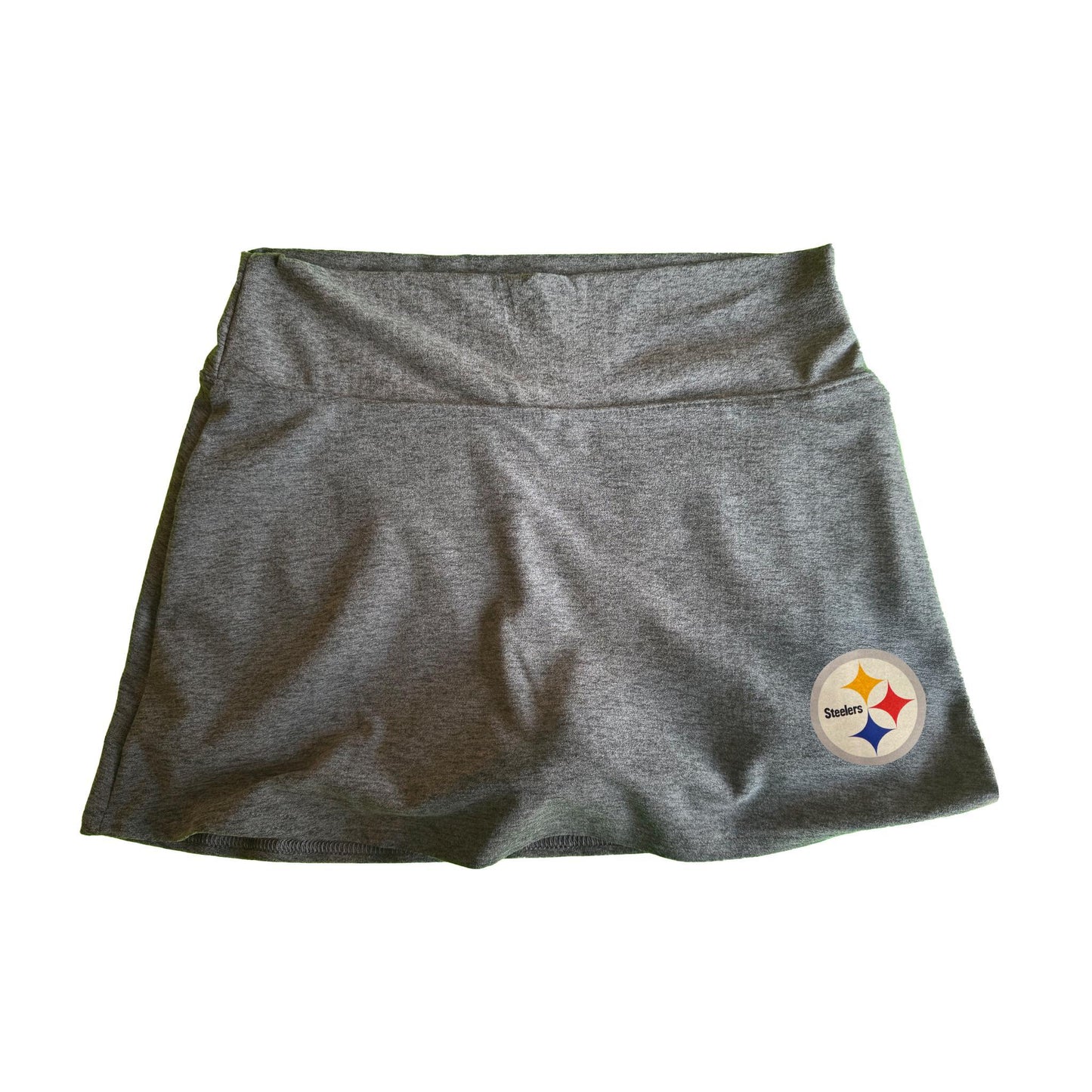 Pittsburgh Steelers Concepts Sport Charcoal Centerline Knit Skort