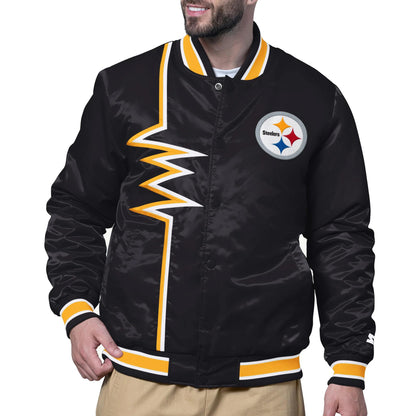 Starter Pittsburgh Steelers Shockwave Satin Jacket