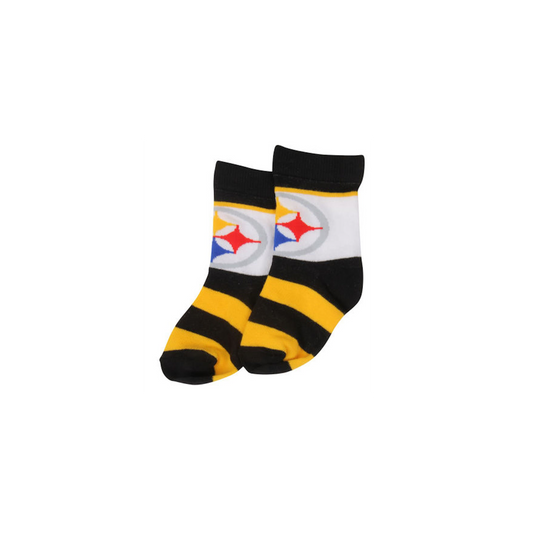 Pittsburgh Steelers Color Block Toddler Socks
